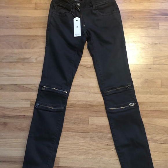 G Star Raw Denim - G STAR LYNN CUSTOM MID SKINNY COJ WOMEN W26 L34 COLOR CRIEFF/BLACK